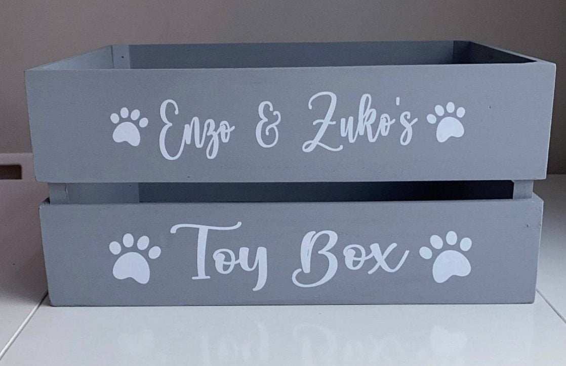Personalised Animal Toy Crates